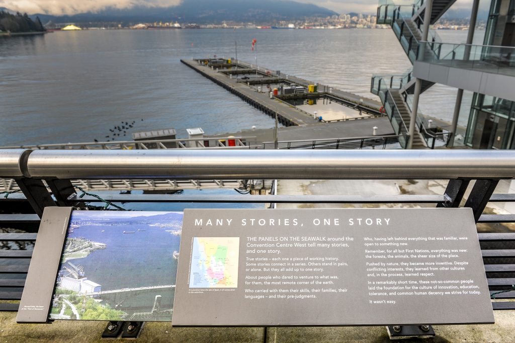 Plaques at the Vancouver Convention Centre Working People Built BC