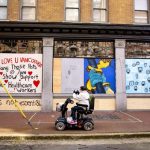 "Show Support for Healthcare Workers" Gastown, 2020. Josh Berson photo.