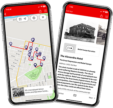 App as shown on a smart phone