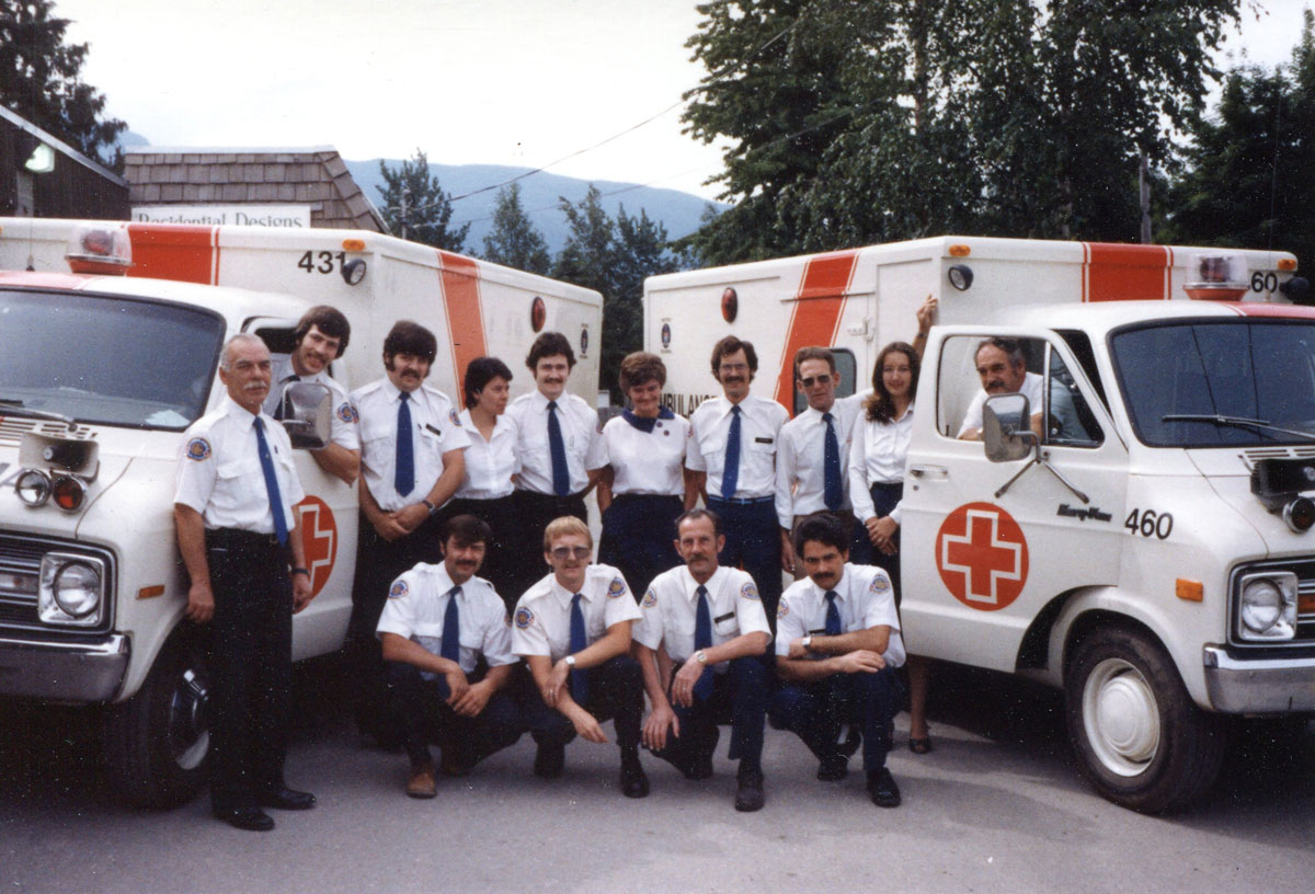 Two ambulances with a crew of 14 provideres